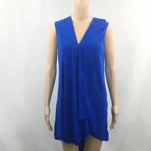 Adrianna papell womans tunic dress size large blue